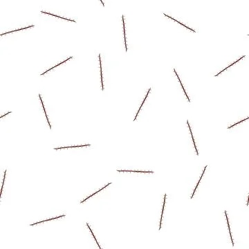 Pattern technique suture cartoon vector Stock Illustration
