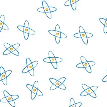 Pattern technology atom cartoon vector イラスト素材