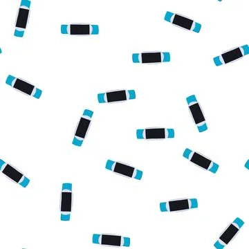 Pattern technology biometric bracelet cartoon vector Illustrazione stock