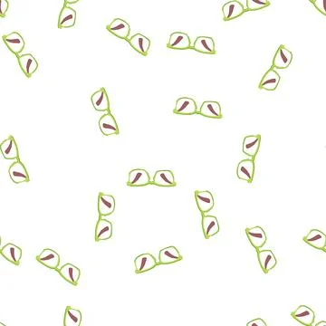 Pattern technology computer glasses cartoon vector 库存插图