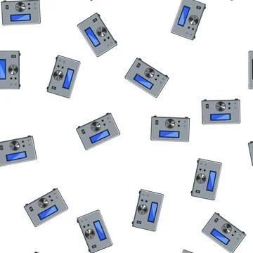 Pattern technology digital amplifier cartoon vector Illustrazione stock