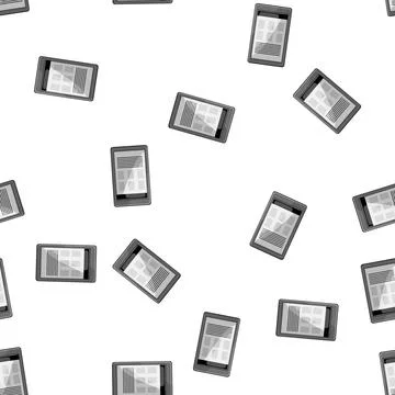 Pattern technology ebook reader cartoon vector 스톡 일러스트