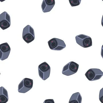 Pattern technology facial recognition camera cartoon vector イラスト素材