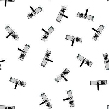 Pattern technology facial recognition lock cartoon vector Stock Illustration