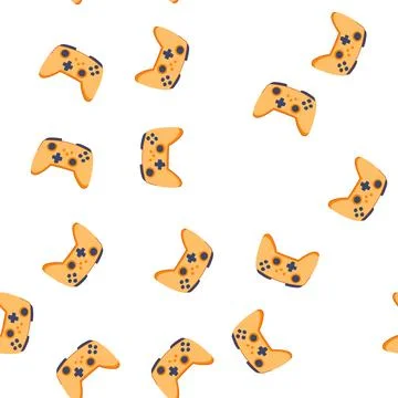 Pattern technology gamepad cartoon vector イラスト素材