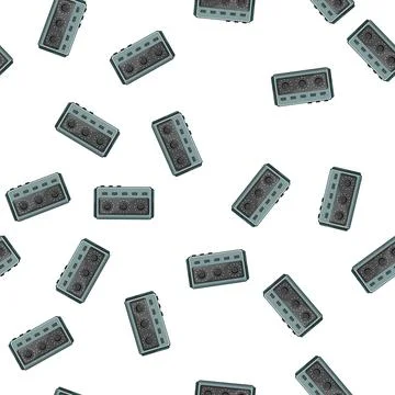 Pattern technology headphone amp cartoon vector 스톡 일러스트
