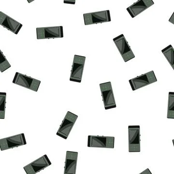 Pattern technology hifi mp3 player cartoon vector Stock Illustration