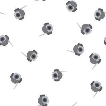 Pattern technology ip camera cartoon vector Stock Illustration