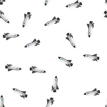 Pattern technology rocket toy cartoon vector Stock Illustration