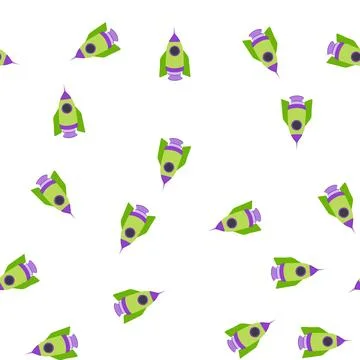 Pattern technology rocket toy cartoon vector Illustrazione stock