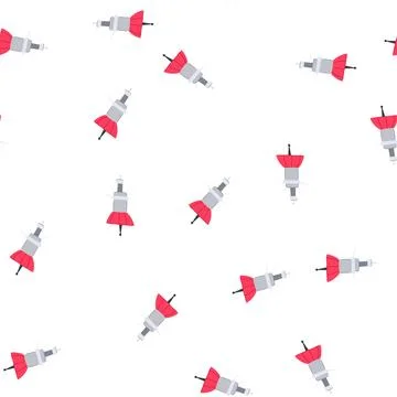 Pattern technology satellite cartoon vector Illustrazione stock