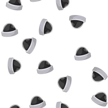 Pattern technology security camera cctv cartoon vector Stockillustratie