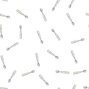 Pattern technology smart spoon cartoon vector Stock Illustration