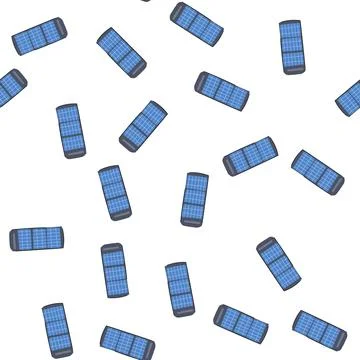 Pattern technology solar panels cartoon vector Stockillustratie