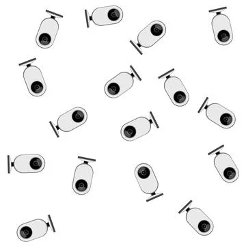 Pattern technology table web camera cartoon vector イラスト素材