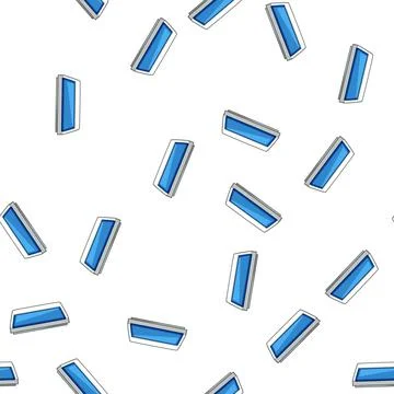 Pattern technology uv light sanitizer medical cartoon vector Illustrazione stock