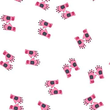 Pattern technology vr glove cartoon vector Stock Illustration
