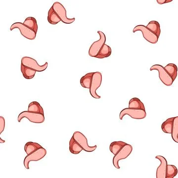 Pattern technology wireless earphones cartoon vector 스톡 일러스트
