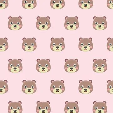 Pattern with Teddy bears. Stock Illustration