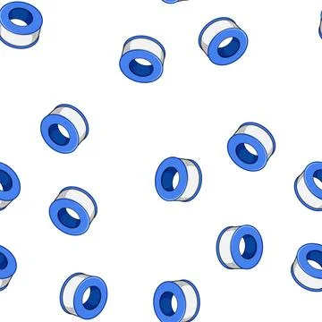 Pattern teflon pipe seal tape cartoon vector Stock Illustration