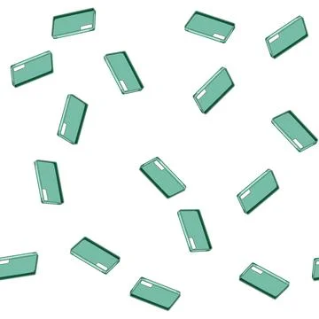 Pattern telecommunication phone box cartoon vector イラスト素材