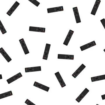 Pattern television tv remote cartoon vector Illustrazione stock