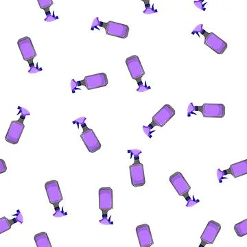 Pattern template bathroom cleaner cartoon vector Stock Illustration