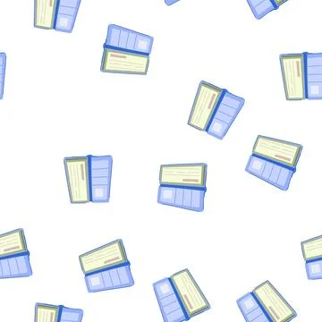 Pattern template checkbook cartoon vector Illustrazione stock