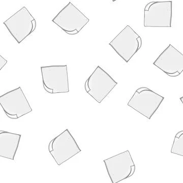Pattern template paper curl cartoon vector Stockillustratie