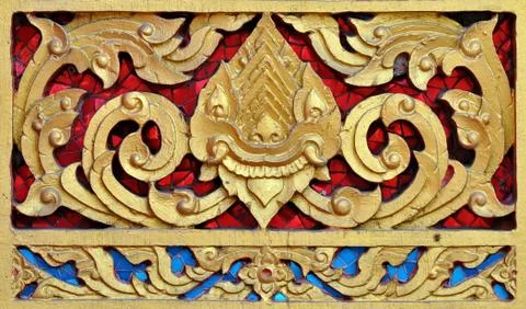 Pattern in the temple Stock Photos