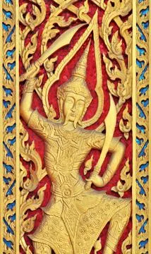 Pattern in the temple Stock Photos