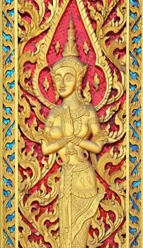 Pattern in the temple Stock Photos