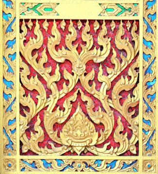 Pattern in the temple Stock Photos