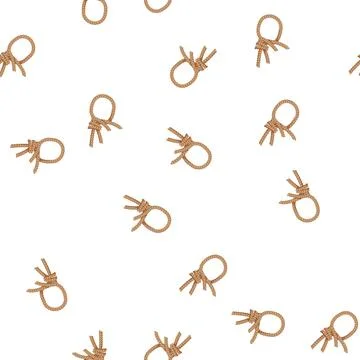 Pattern tension rope knot cartoon vector Illustrazione stock