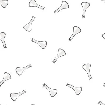 Pattern test laboratory glassware cartoon vector イラスト素材