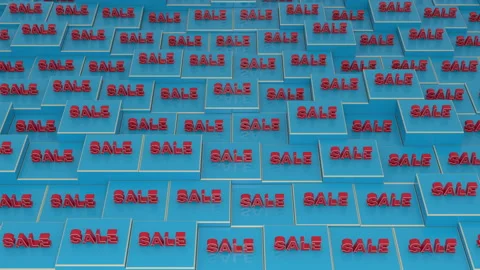 Pattern With Text Message SALE Stock Footage 134103273