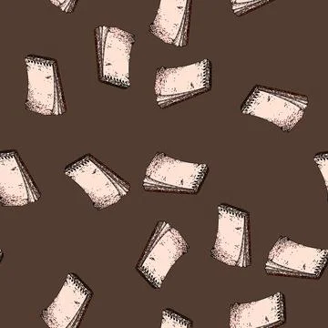 Pattern text notepad sketch hand drawn イラスト素材