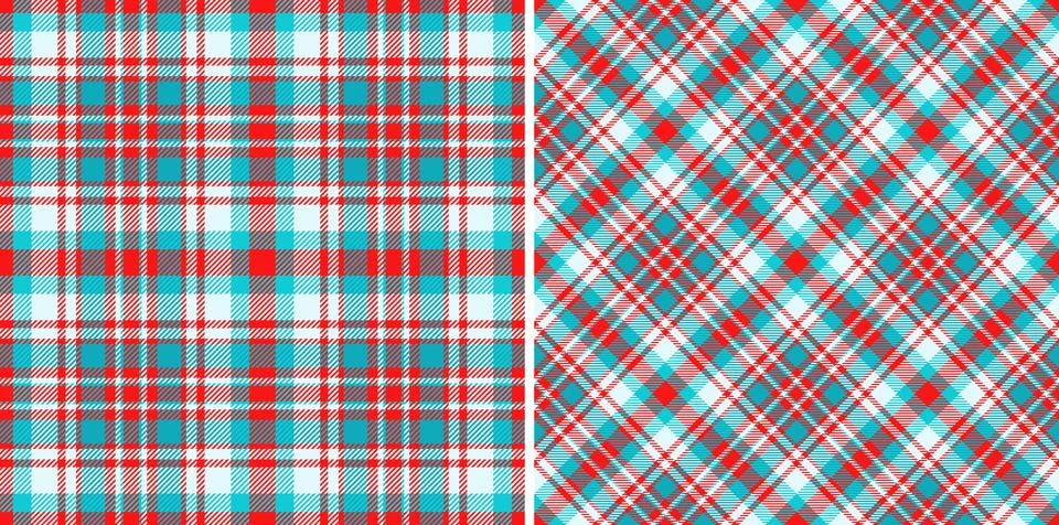Pattern textile check of background vector tartan with a fabric texture pla.. Stock Illustration