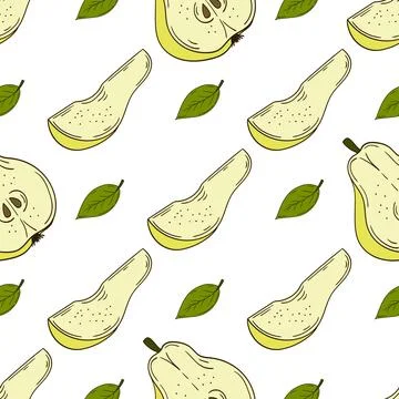 Pattern for textile or kitchen in hand draw style. Seamless pattern Stock Illustration