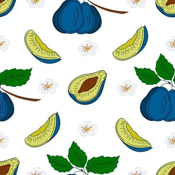 Pattern for textile or kitchen in hand draw style. Seamless pattern Stock Illustration