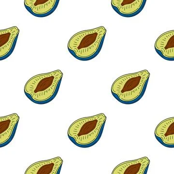 Pattern for textile or kitchen in hand draw style. Seamless pattern Stock Illustration