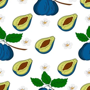 Pattern for textile or kitchen in hand draw style. Seamless pattern Stock Illustration