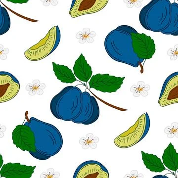 Pattern for textile or kitchen in hand draw style. Seamless pattern Stock Illustration