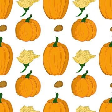 Pattern for textile or kitchen in hand draw style. Seamless pattern Stock Illustration