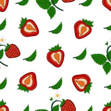 Pattern for textile or kitchen in hand draw style. Seamless pattern Stock Illustration