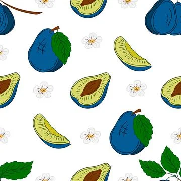 Pattern for textile or kitchen in hand draw style. Seamless pattern Stock Illustration