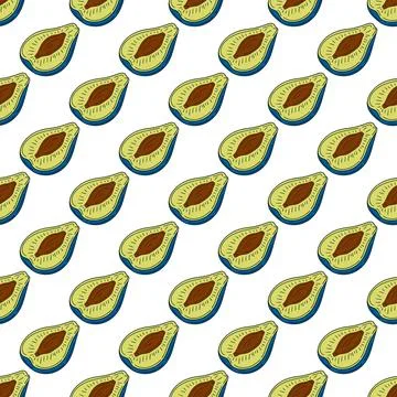 Pattern for textile or kitchen in hand draw style. Seamless pattern Stock Illustration