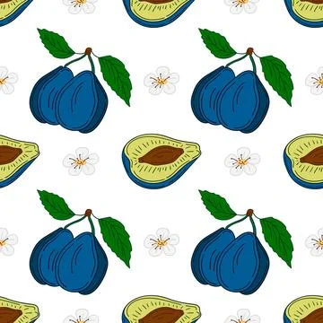 Pattern for textile or kitchen in hand draw style. Seamless pattern Stock Illustration
