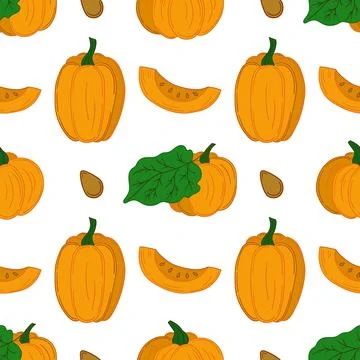 Pattern for textile or kitchen in hand draw style. Seamless pattern Stock Illustration