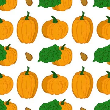 Pattern for textile or kitchen in hand draw style. Seamless pattern Stock Illustration